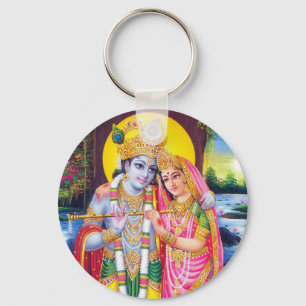 Lord Krishna & Radha Keychain
