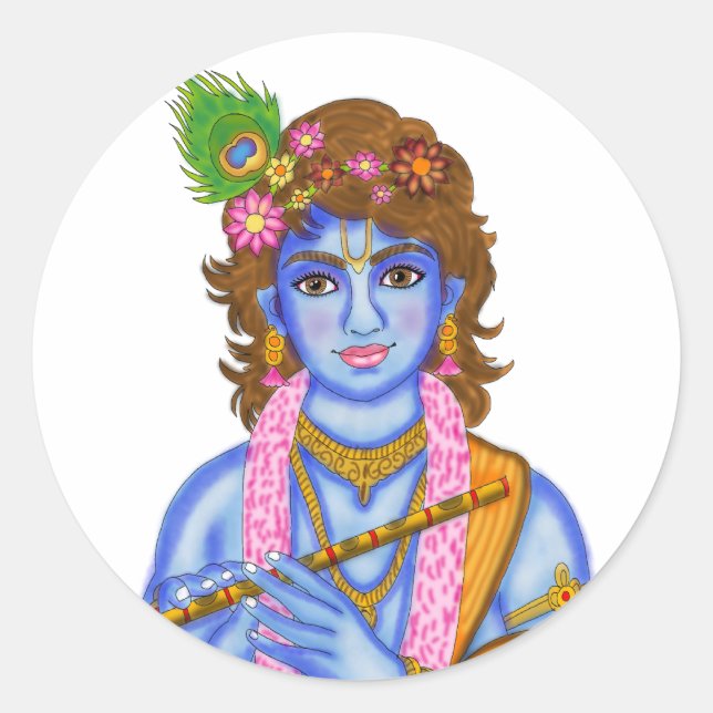Lord Krishna Sticker (Front)