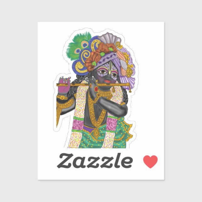 Lord Krishna Stickers (Sheet)