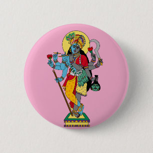 Lord Krishnakali Stickers 2 Inch Round Button