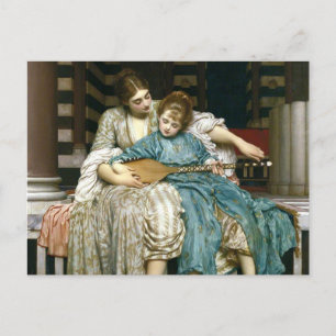 Lord Leighton’s Music Lesson Postcard