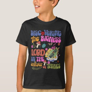 Lord Magnified Faith Nature Floral Quote T-Shirt