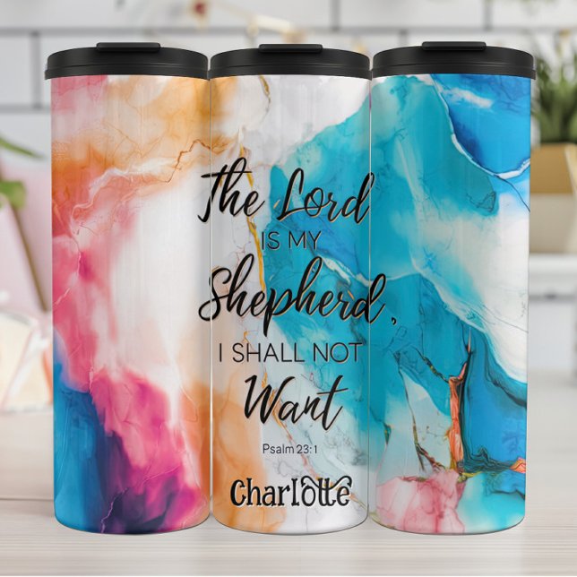 Lord My Shepherd Psalm 23 Thermal Tumbler (Creator Uploaded)