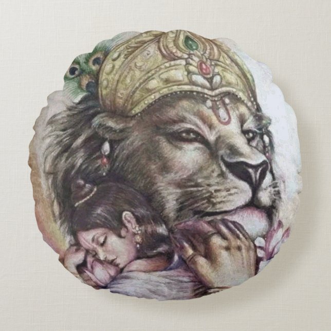 Lord Narasimha - Pillow (Front)