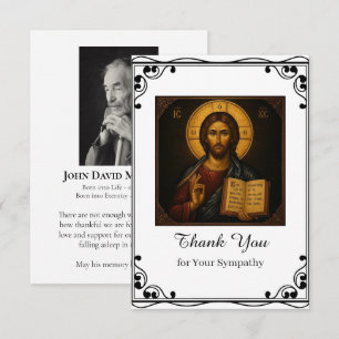 Lord of All, Jesus Christ, Orthodox Funeral Thank You Card