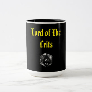 Lord of the Crits Two-Tone Coffee Mug