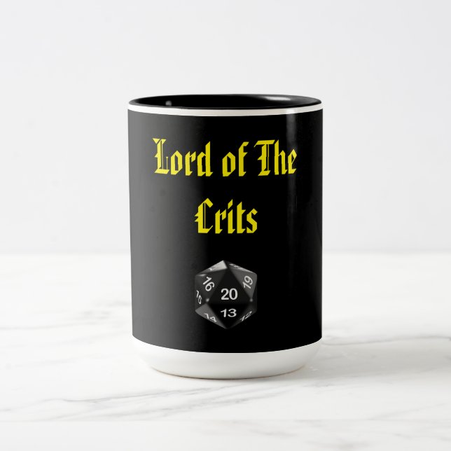Lord of the Crits Two-Tone Coffee Mug (Center)
