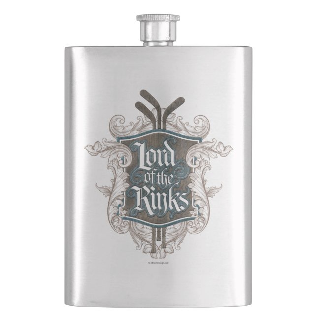 Lord Of The Rinks (Hockey) Hip Flask (Front)