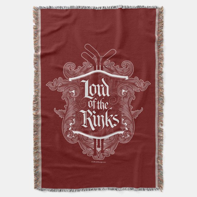 Lord Of The Rinks (Hockey) Throw Blanket (Front Vertical)