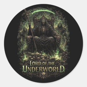 Lord of the Underworld Classic Round Sticker