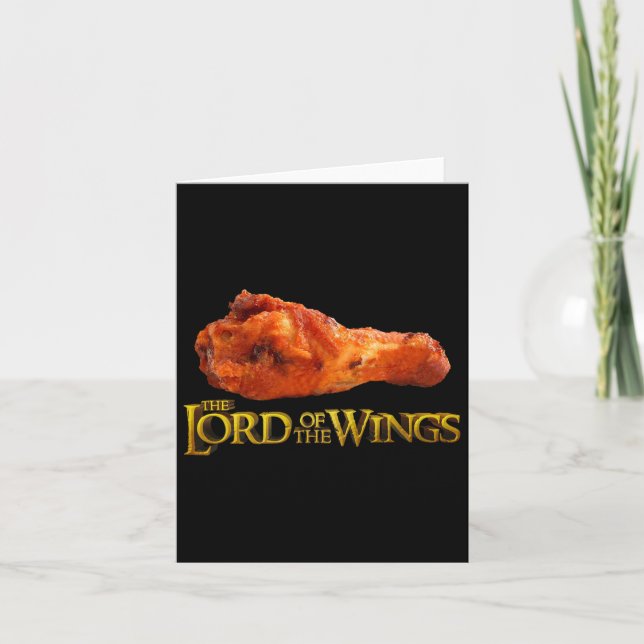 Lord Of The Wings - Funny Bbq And Chef Gift  Card (Front)