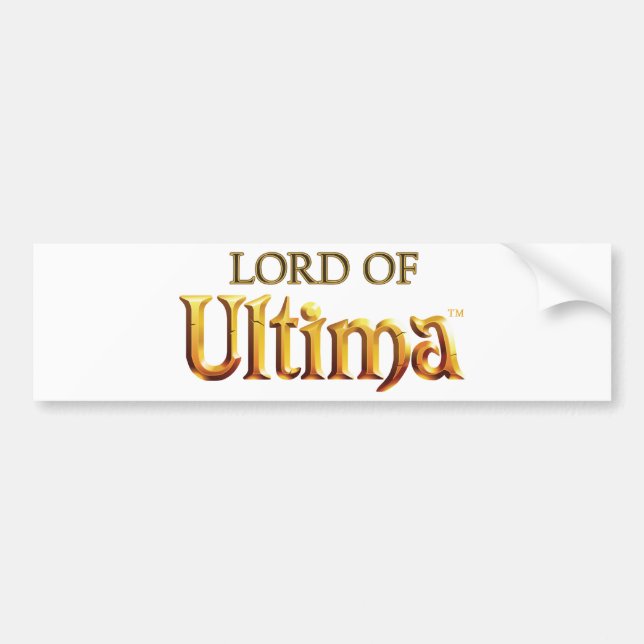 Lord of Ultima Logo Bumper Sticker (Front)