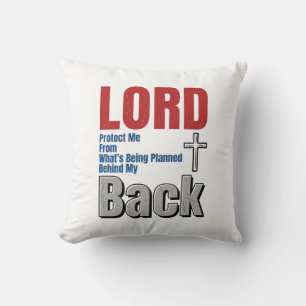 Lord Protect Me Christian Faith Shirt Design_1 Throw Pillow