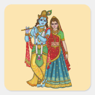 Lord Radha Krishna Sticker