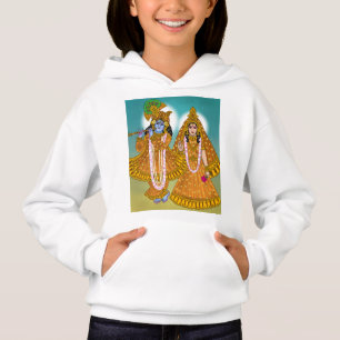 Lord RadhaKrishna Hoodie – Divine Casual Wear for