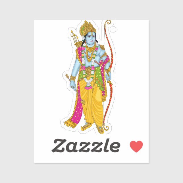 Lord Ram StickerLord Ram Sticker (Feuille)