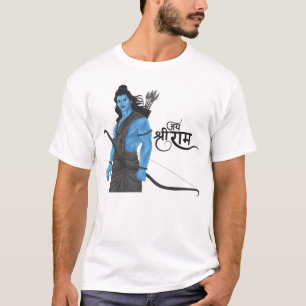 Lord Rama Bow Arrow Jai Shree Ram Artwork T-Shirt