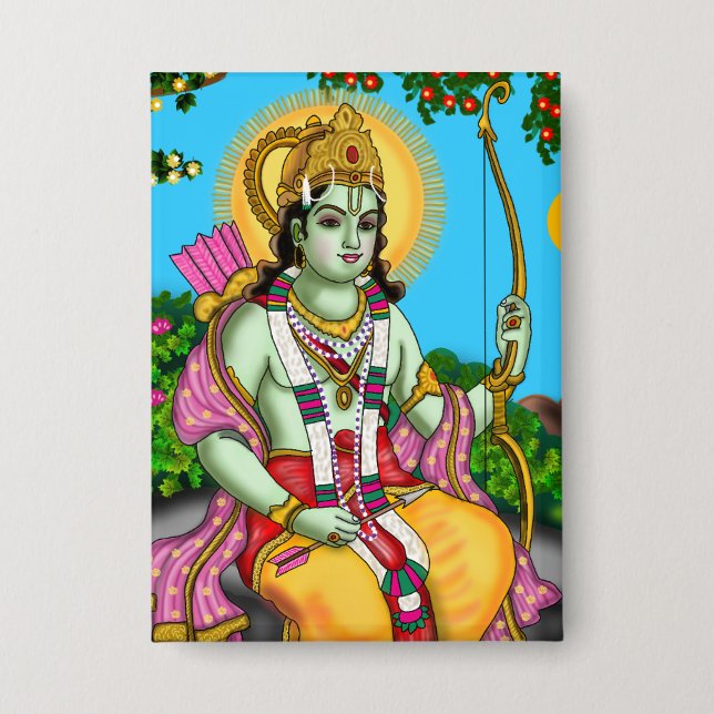 Lord Rama Button (Front)