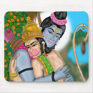 Lord Rama & Hanuman Mouse Pad