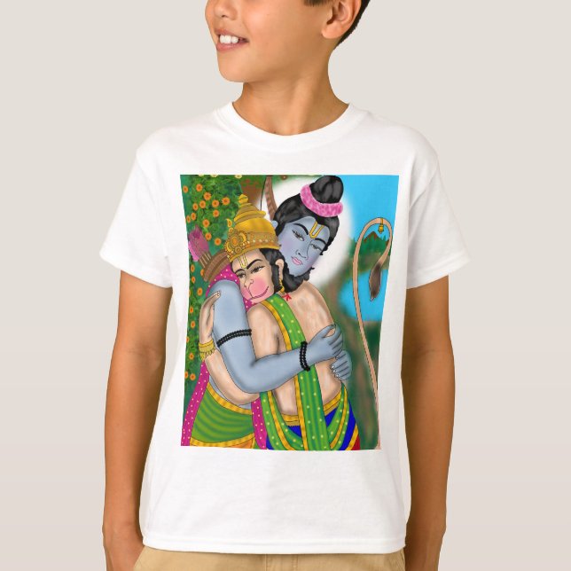 Lord Rama & Hanuman T-Shirt (Front)