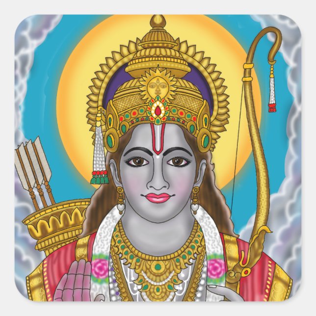 Lord Rama Stickers (Front)