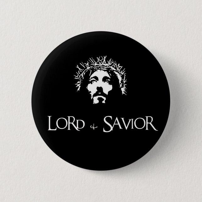 Lord & Saviour 2 Inch Round Button (Front)