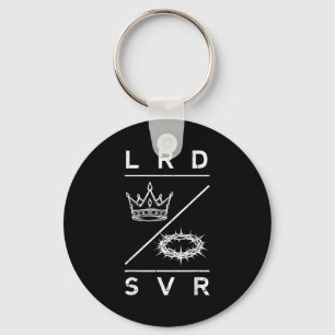 Lord Saviour Crown Christian God Jesus Bible Men W Keychain