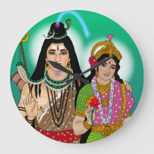Lord Shiv Parvati Clock