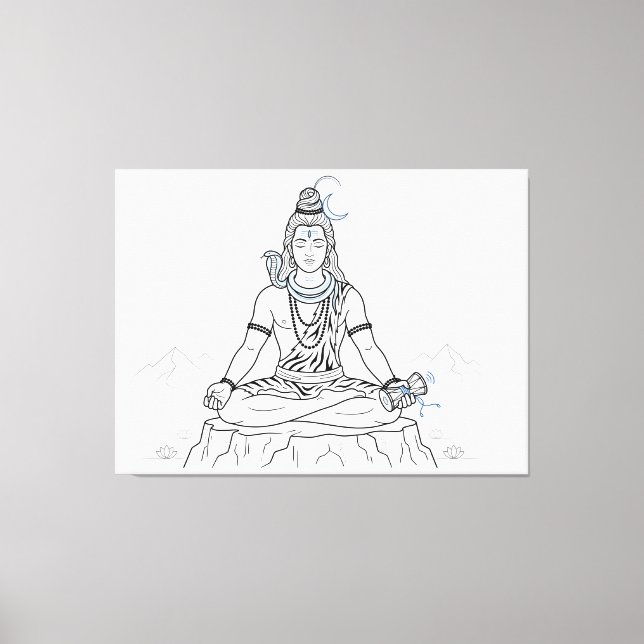 Lord Shiva Canvas Print (Front)