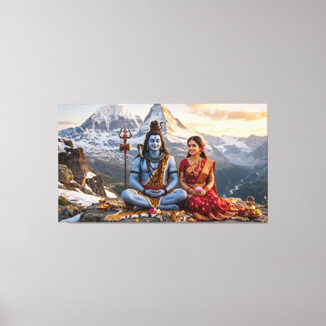 Lord Shiva Canvas Print (Front)