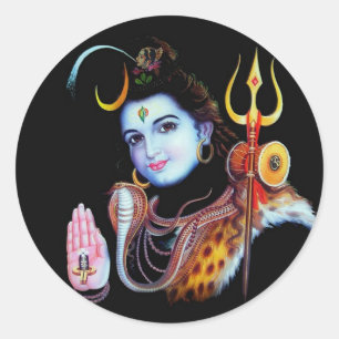 Lord Shiva Classic Round Sticker