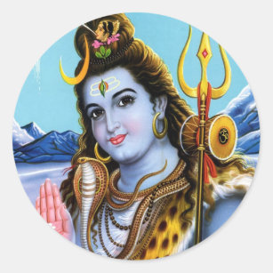 Lord Shiva Classic Round Sticker
