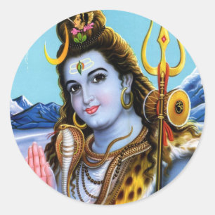 Lord Shiva Classic Round Sticker