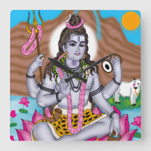 Lord Shiva Clock – Wall Decor & Home Decor