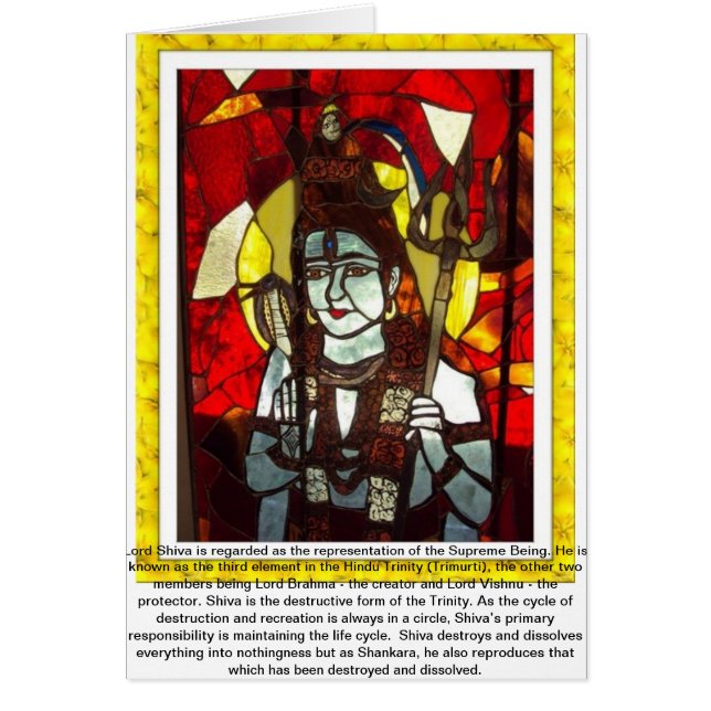 Lord Shiva deity of Hindu Trinity (Front)