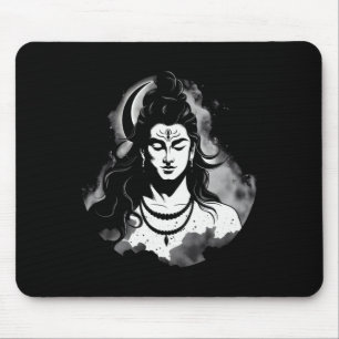 Lord Shiva Hindu God Hinduism Spiritual Meditation Mouse Pad