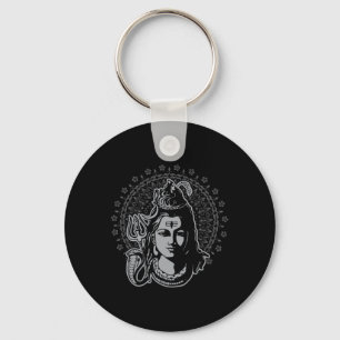 Lord Shiva Hindu God Mahadeva Trident Hinduism Dev Keychain