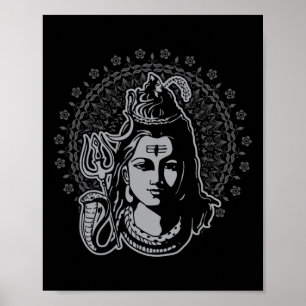 Lord Shiva Hindu God Mahadeva Trident Hinduism Dev Poster