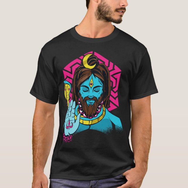 Lord Shiva Illustration T-Shirt (Front)