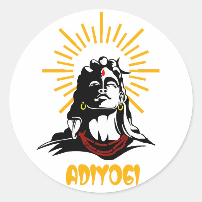 Lord Shiva | Mahadev Classic Round Sticker (Front)