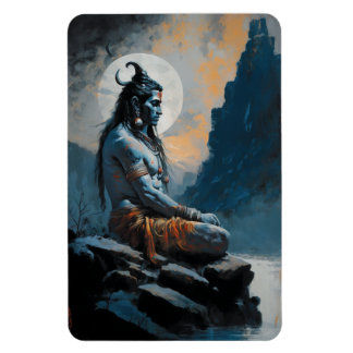 Lord shiva meditating, housewarming, gift, idea magnet