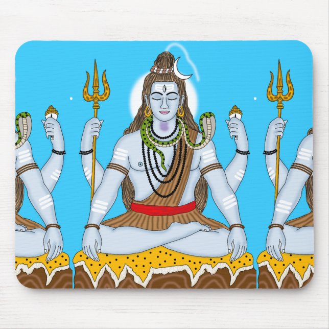 Lord Shiva Mouse Pad (Front)