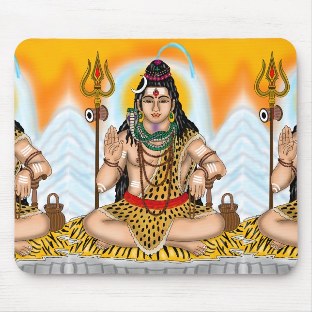 Lord Shiva Mouse Pad (Front)