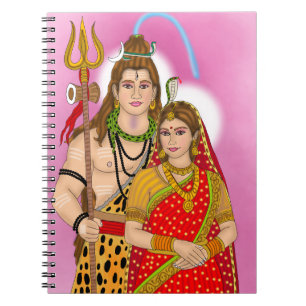 Lord Shiva Parvati Notebook