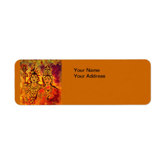 Lord Shiva Parvati Return Address Label