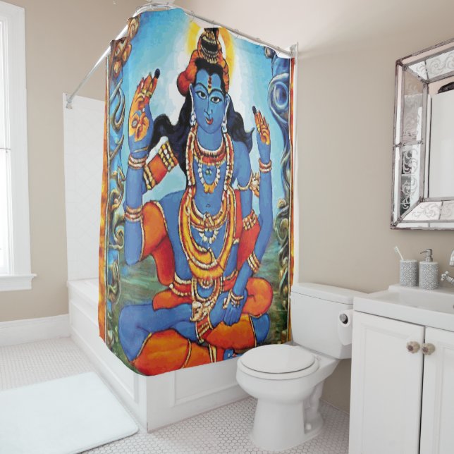 Lord Shiva - Rideau de douche (En situation)