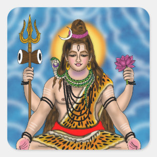 Lord Shiva  Square Sticker