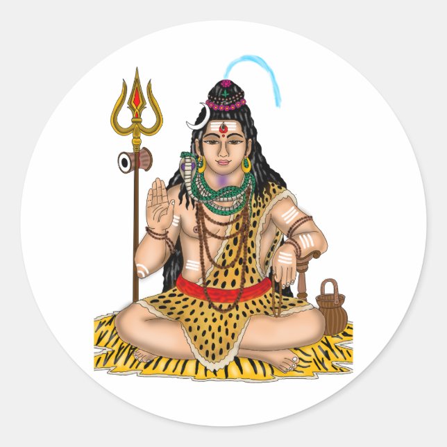 Lord Shiva Sticker (Front)