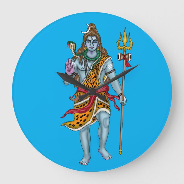 Lord Shiva Wall Clock (Front)