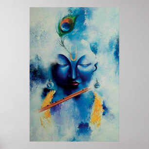Lord Shree Krishna Artistic design Wall Art